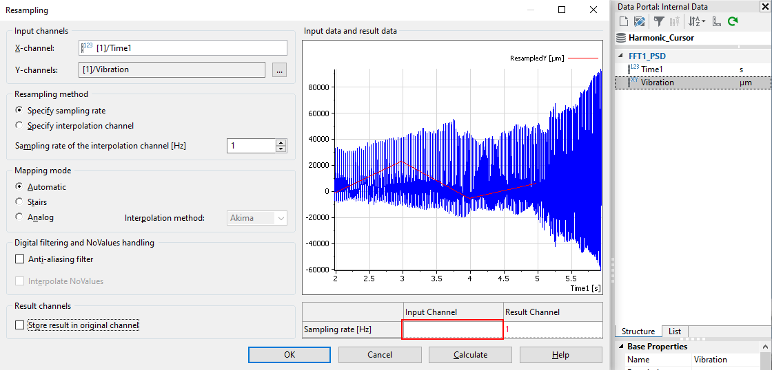 ANALYSIS - resample channel